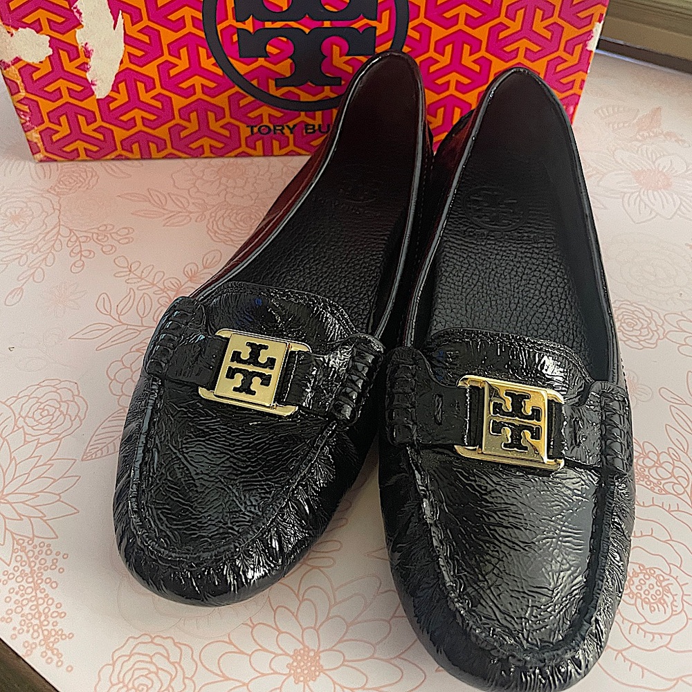 Black Tory Burch Kendrick Naplak Loafers